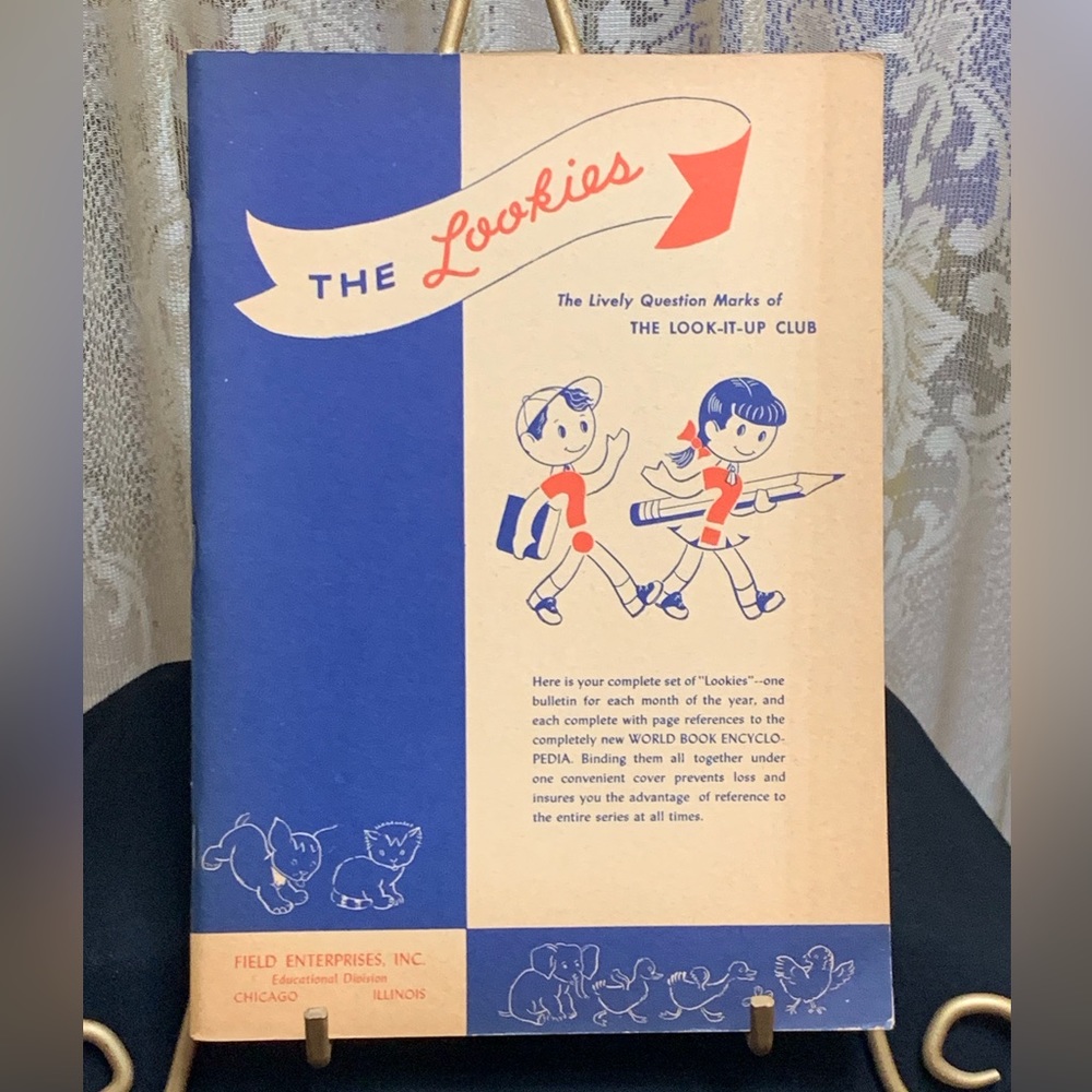 Vintage 1949 THE LOOKIES Workbook for The Look-It-Up Club